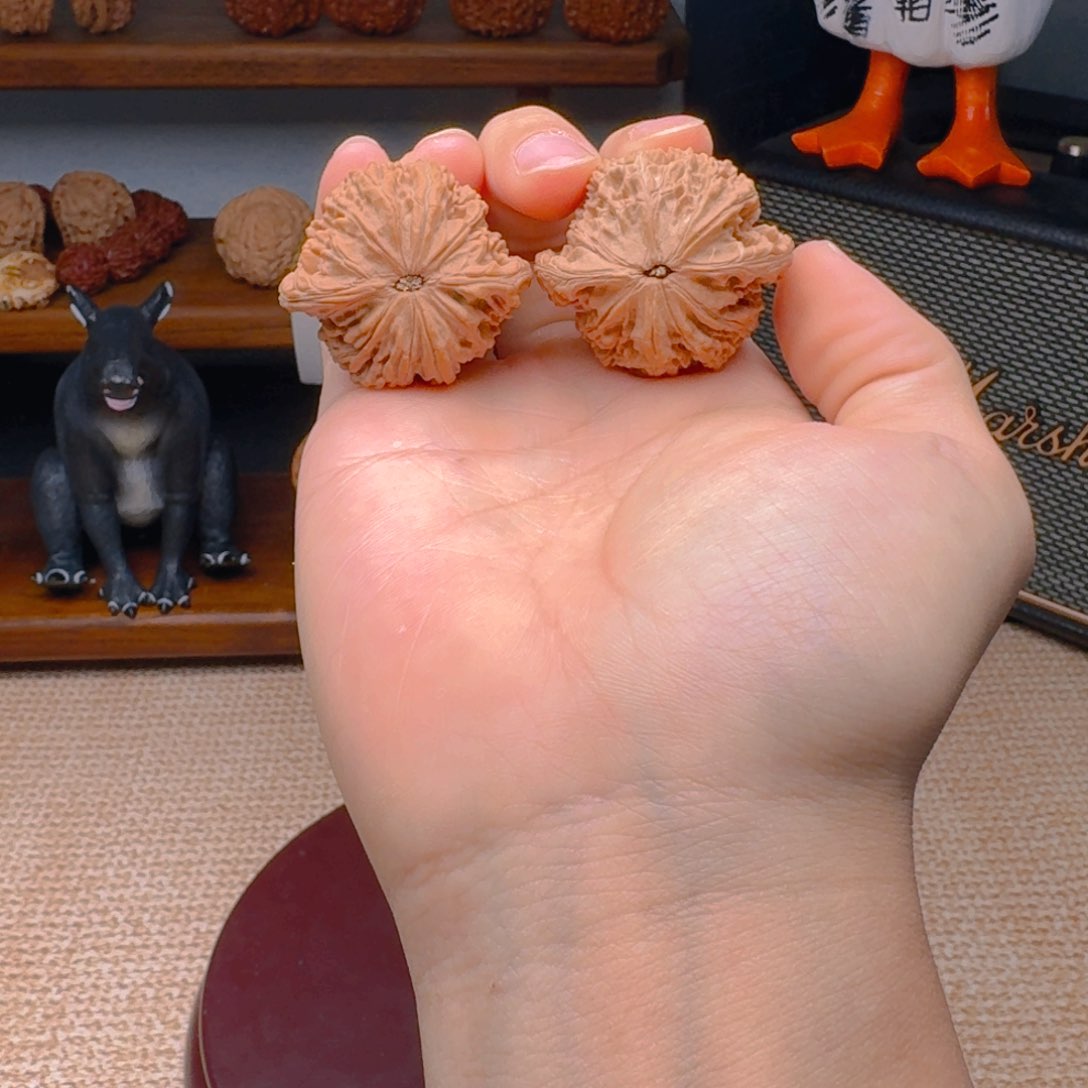 文玩核桃把件4008磨盘