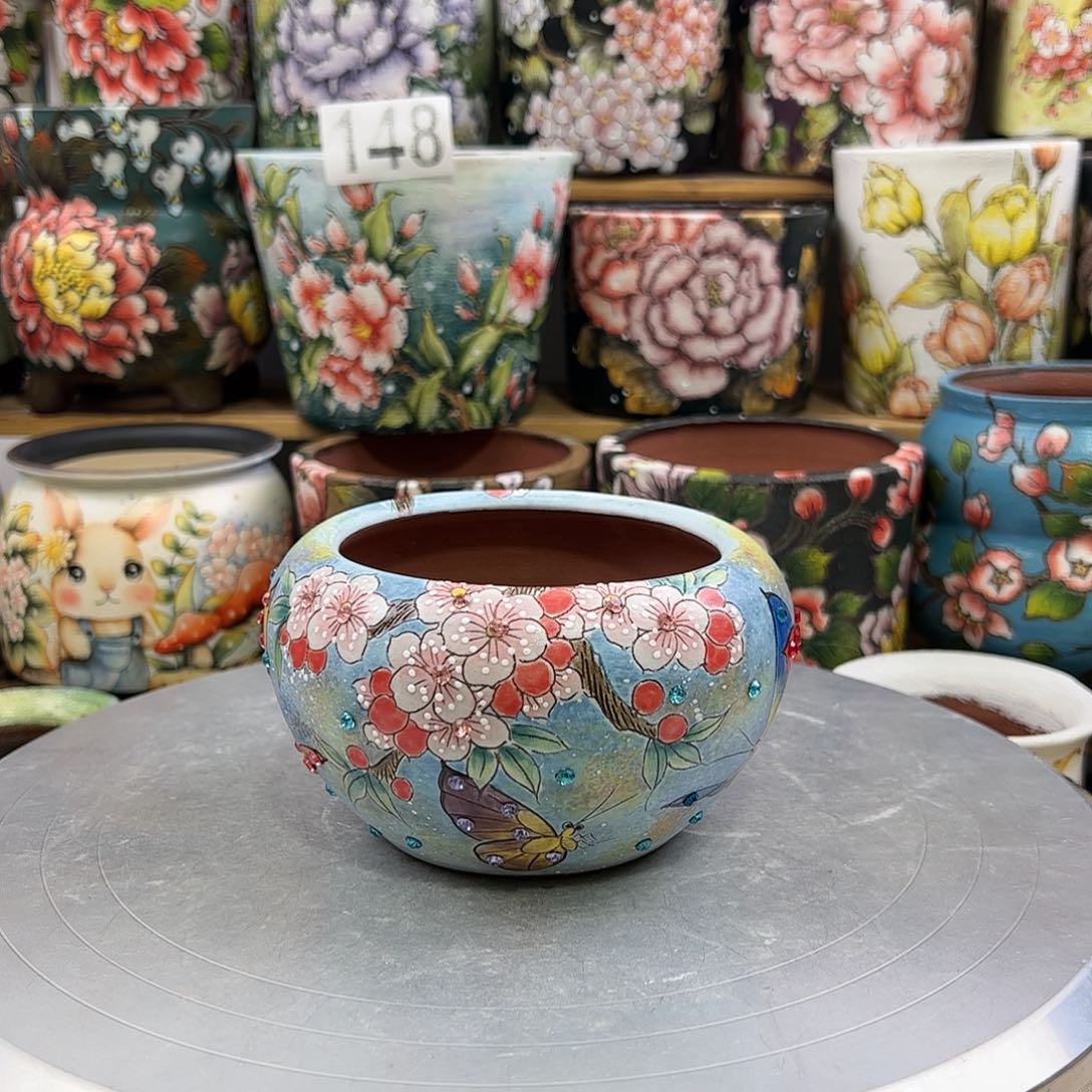 景德镇陶瓷花盆景德镇陶瓷花盆