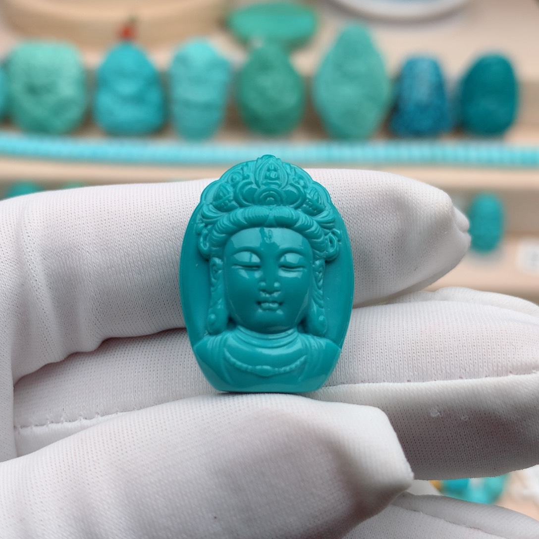 绿松石珠宝奇石未镶嵌