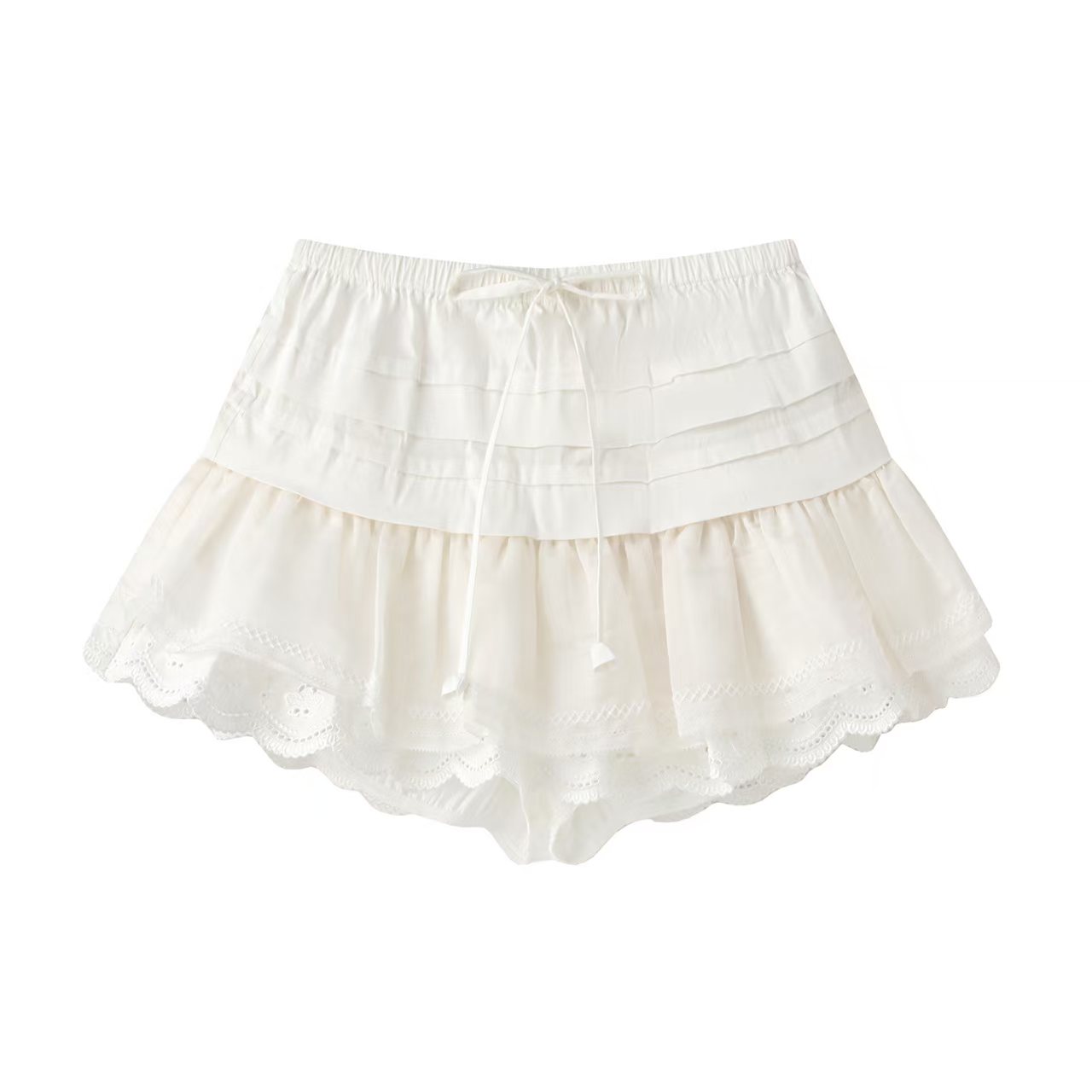 【Q057】2025秋季新款时尚气质百搭绣花甜美蓬蓬半裙