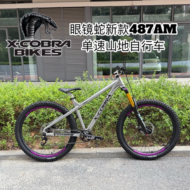25款眼镜蛇487AM山地自行车 越野减震单速校园成人青少年儿童