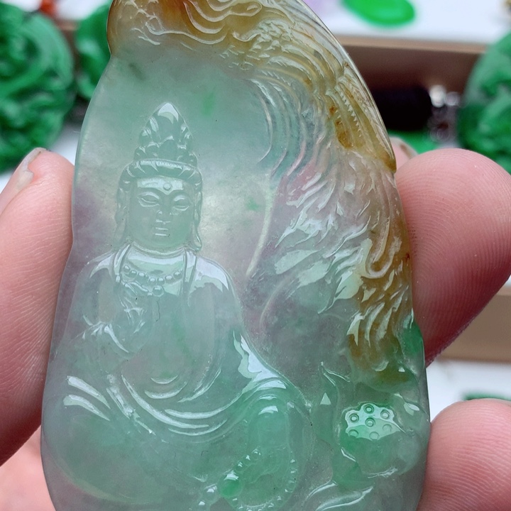 翡翠未镶嵌吊坠(不含链)