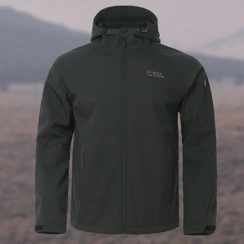【M1软壳外套】岩云男士秋冬加绒防风防水保暖户外软壳外套60