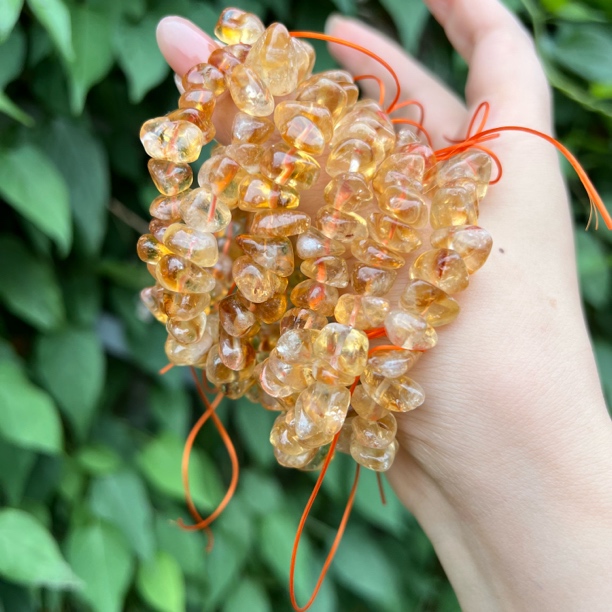 【月月家】O028天然水晶 原创黄塔晶随型手串 多样性发其一