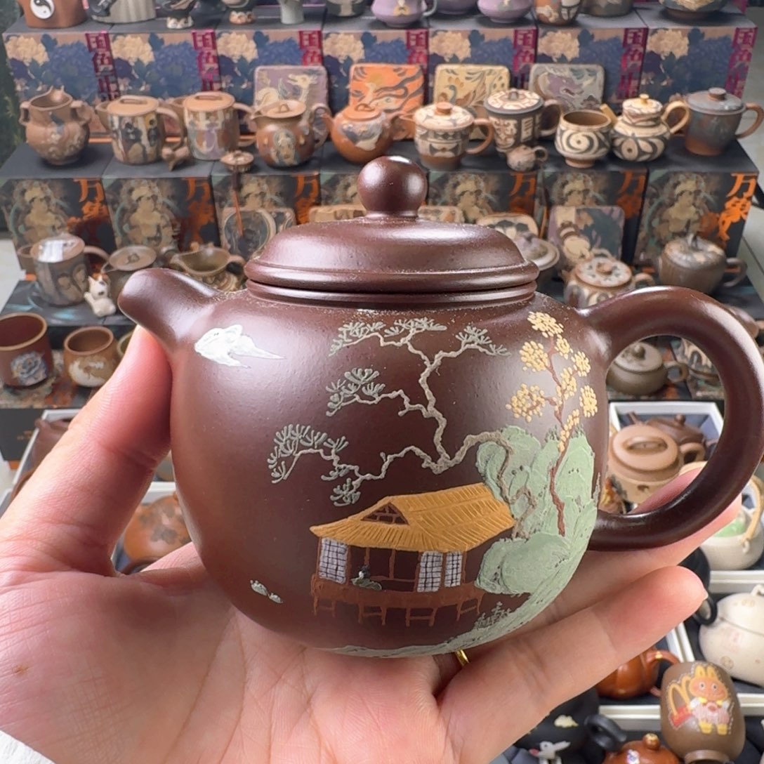 茶壶紫砂280cc原矿精工半手