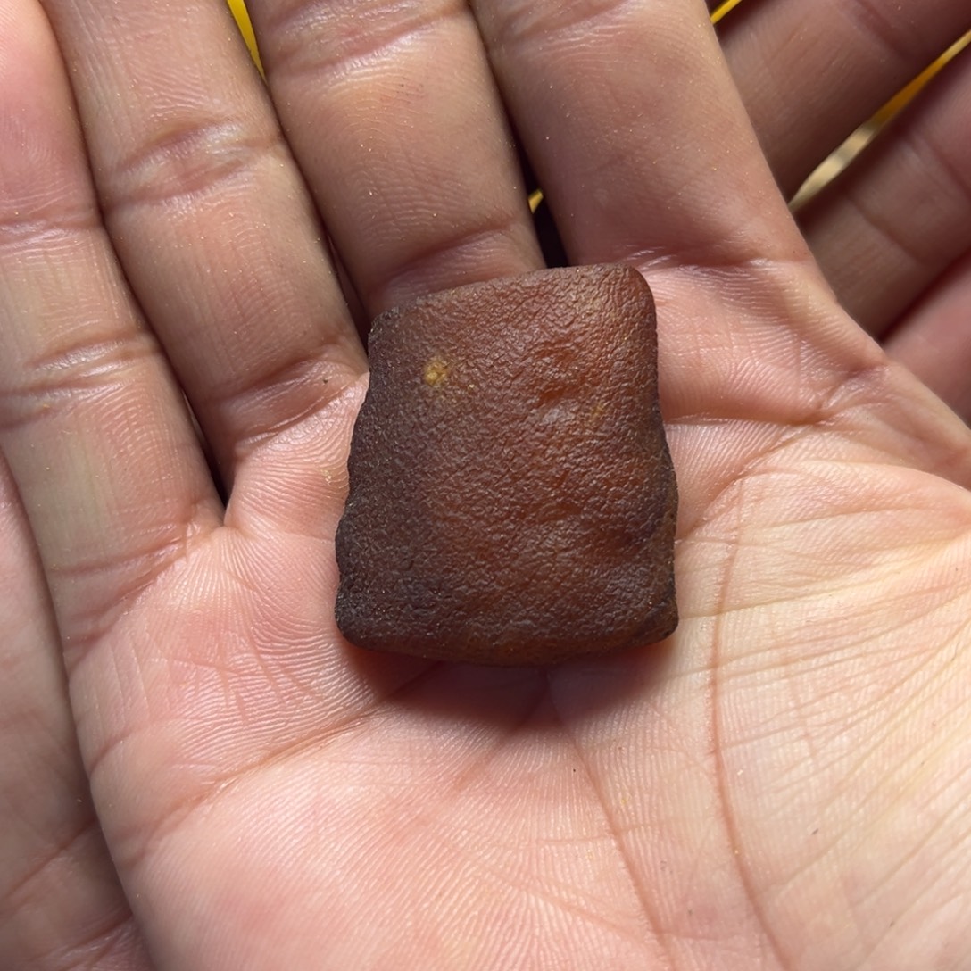 定制琥珀未镶嵌蜜蜡定制随型无事牌