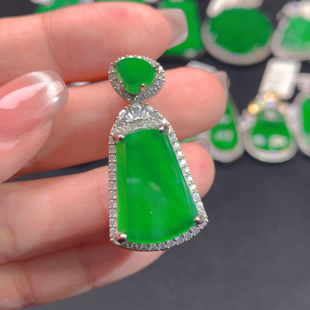 翡翠颈饰银S925镶嵌1111111111