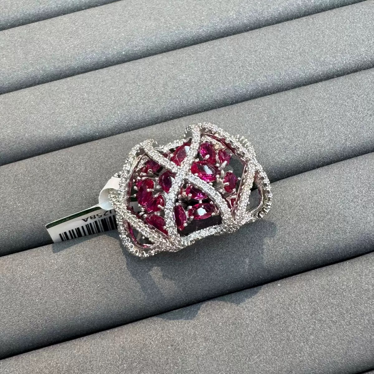 铜合金戒指 建筑系 红岗 高奢满钻大重工戒指 