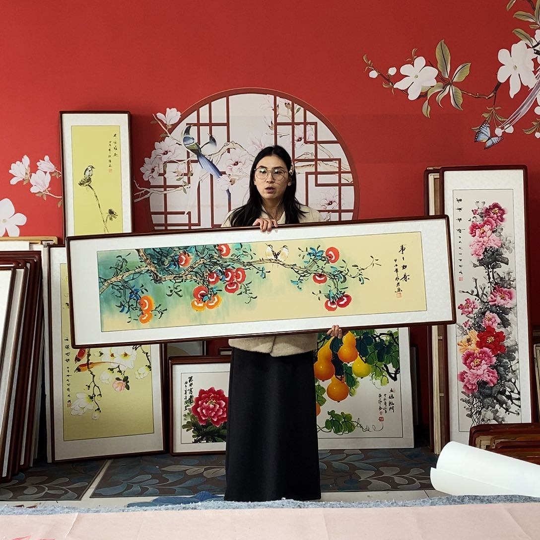 国画手写手绘47✖️162国画作品