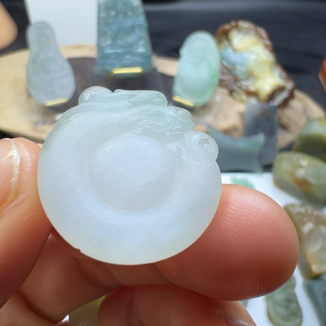 定制翡翠未镶嵌缅甸翡翠Ａ货挂件