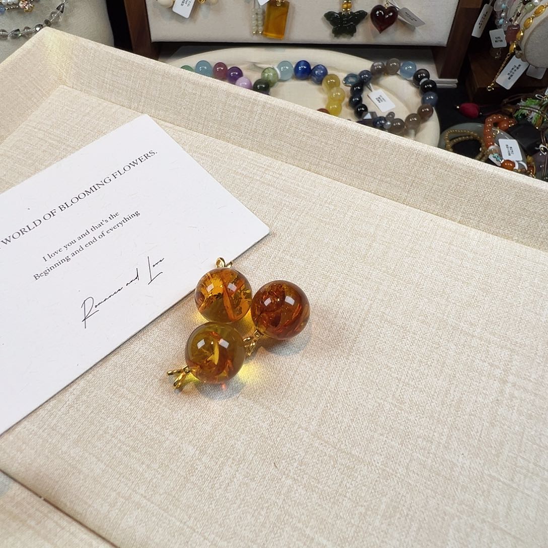 未镶嵌水晶手链花珀卡15 925