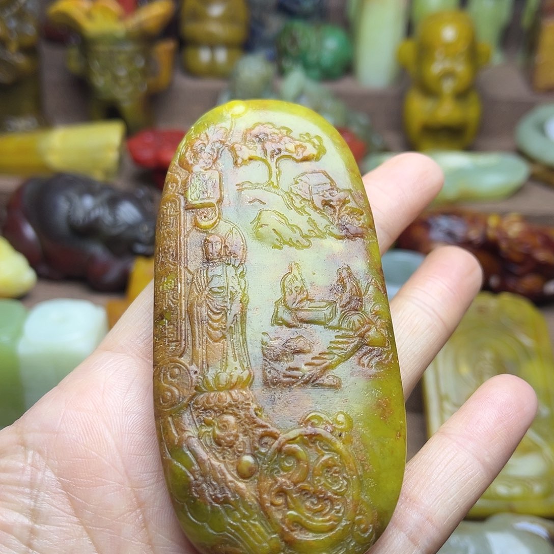 白玉菩提吊坠106。。