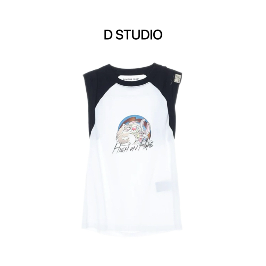 D STUDIO 兔子拼色T恤 D2635