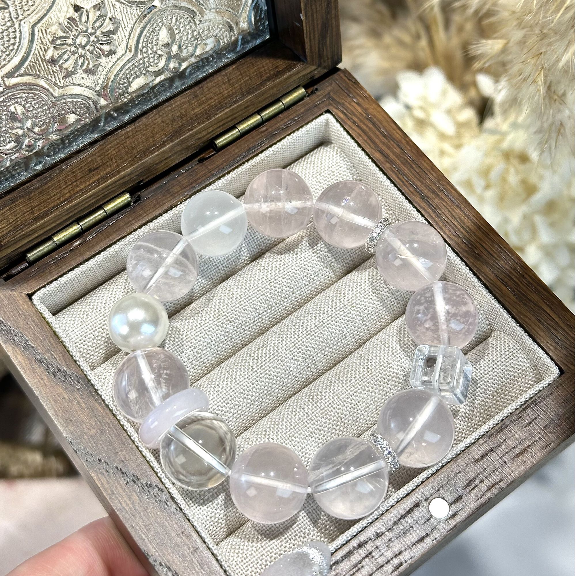 【禧玥-桃乐丝】天然莫粉星光粉六芒星双a白水方糖减龄少女大点位