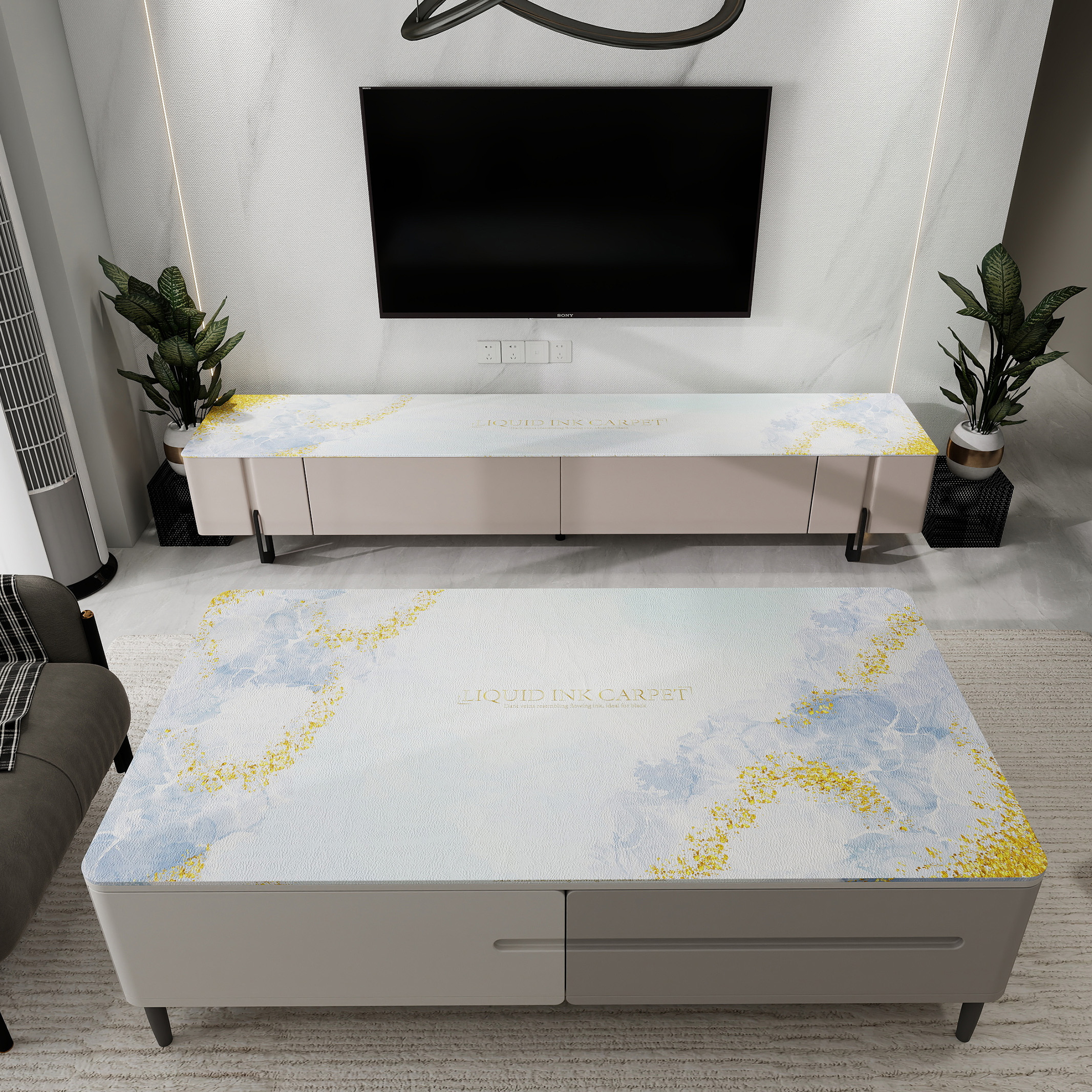 茶几垫软玻璃餐桌桌布轻奢高级感防水防油免洗防烫客厅皮革定制