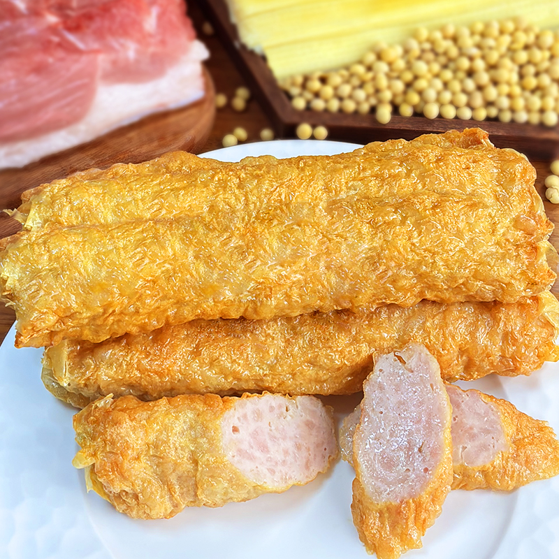 【潮汕手工猪肉卷章】顺丰次日达新鲜制作煎炒炸煮猪肉卷0防腐剂肉制品