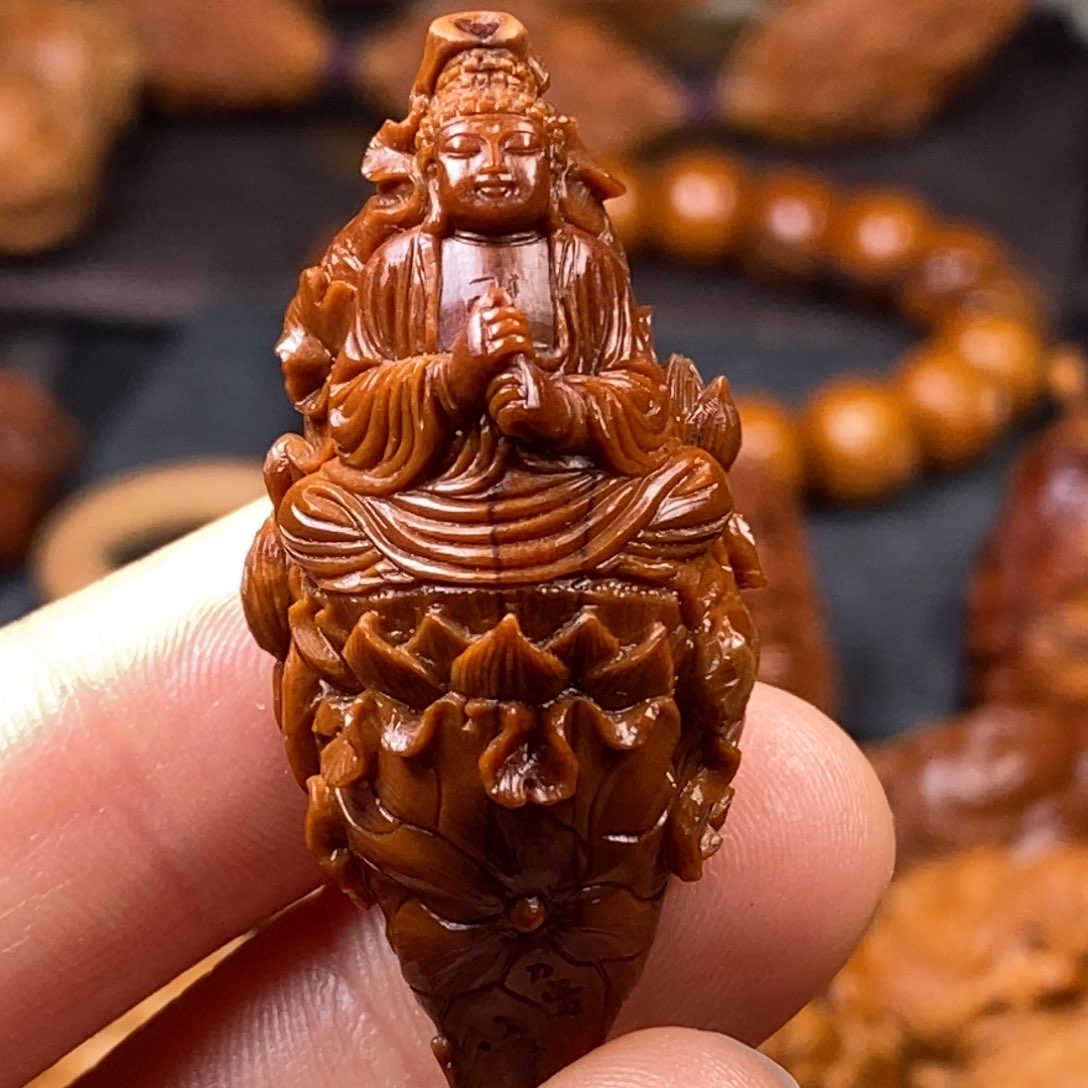 橄榄核手串/手链西**米核雕单子