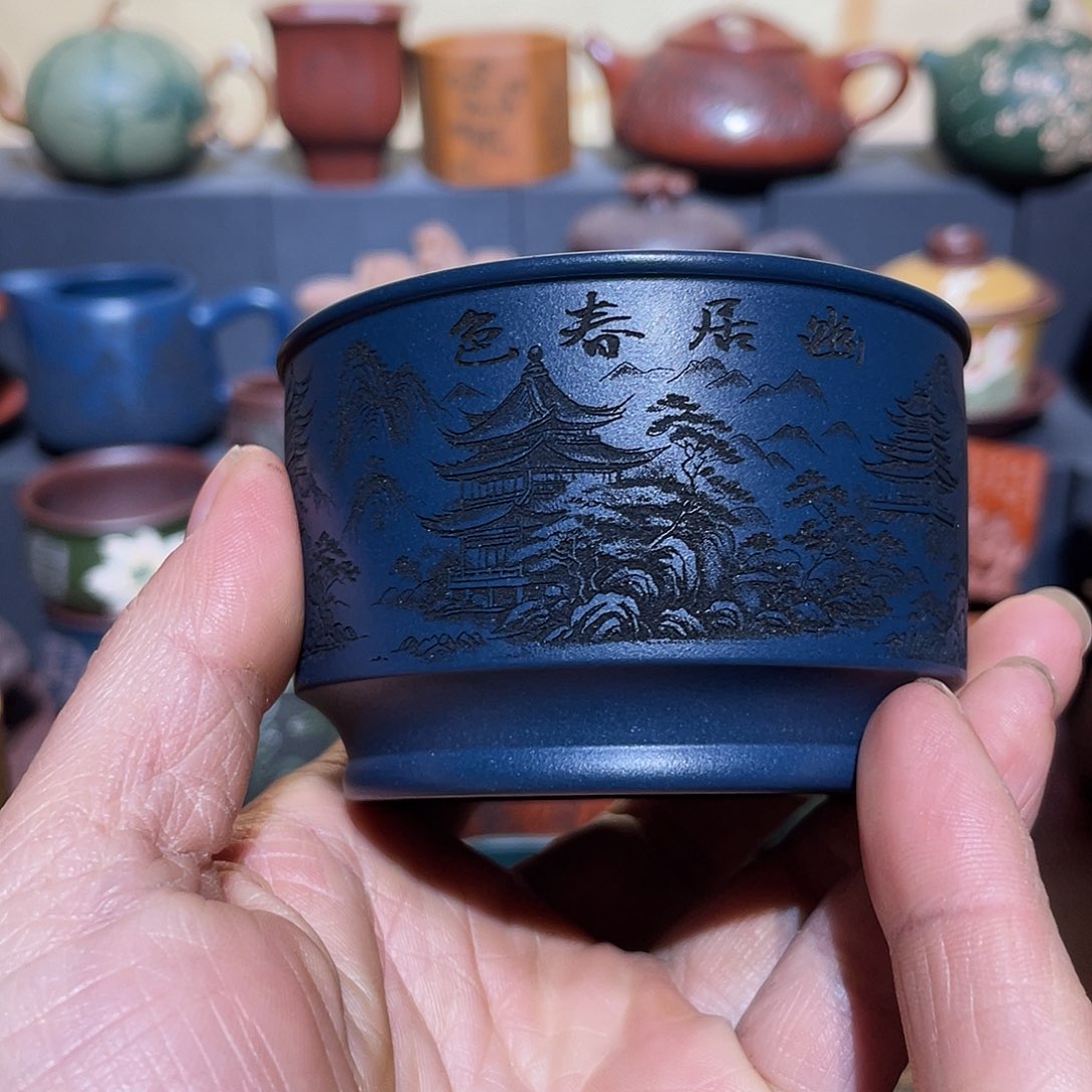 原矿紫砂手工主人杯