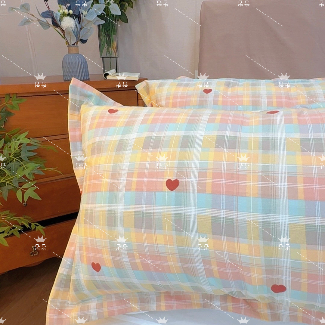 新疆家纺N.01· 春夏新款枕套一对 标准尺寸74*48 亲肤柔软 （涵）