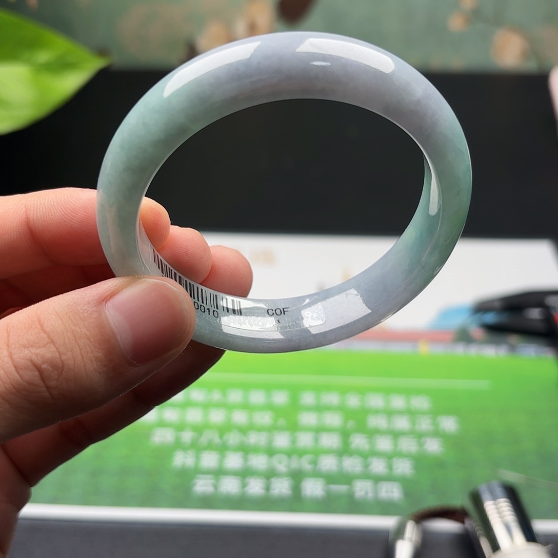 翡翠未镶嵌手镯5556 x2 8