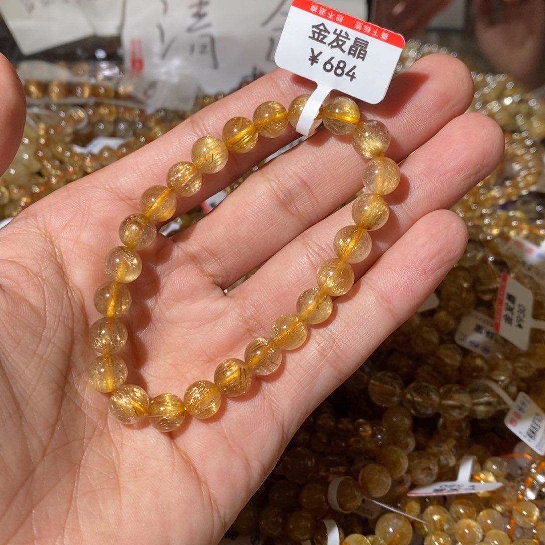 水晶手链未镶嵌我