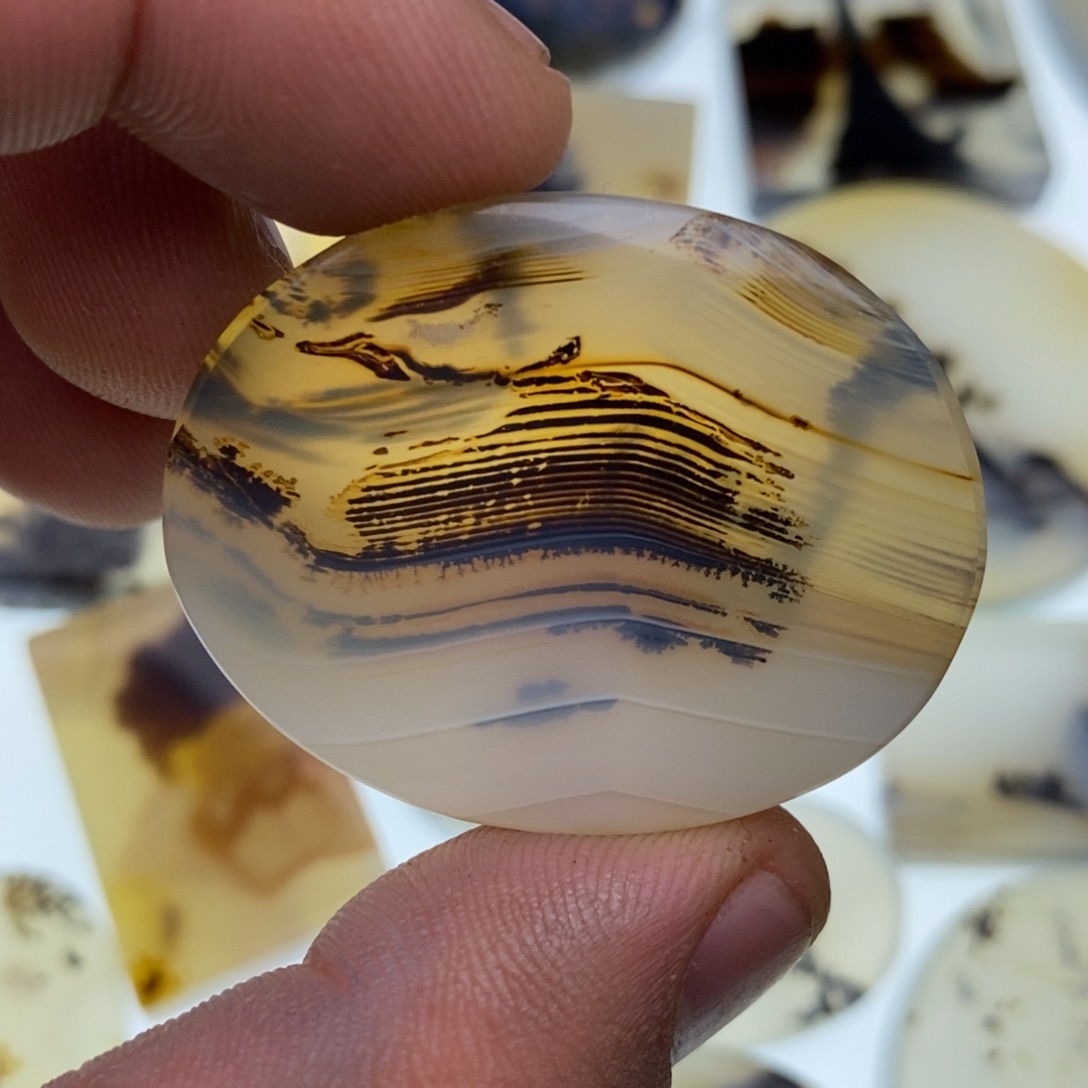 玛瑙/玉髓牌子足银镀金镶嵌