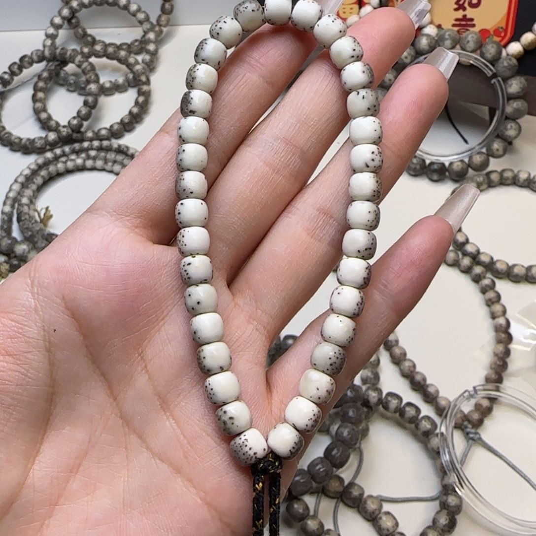 星月菩提手串石玉河豚7×6手持