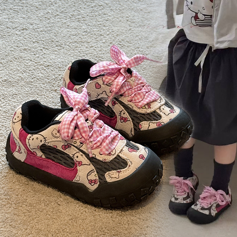 软底儿童休闲鞋2025春秋季新款板鞋时尚百搭卡通童鞋0717