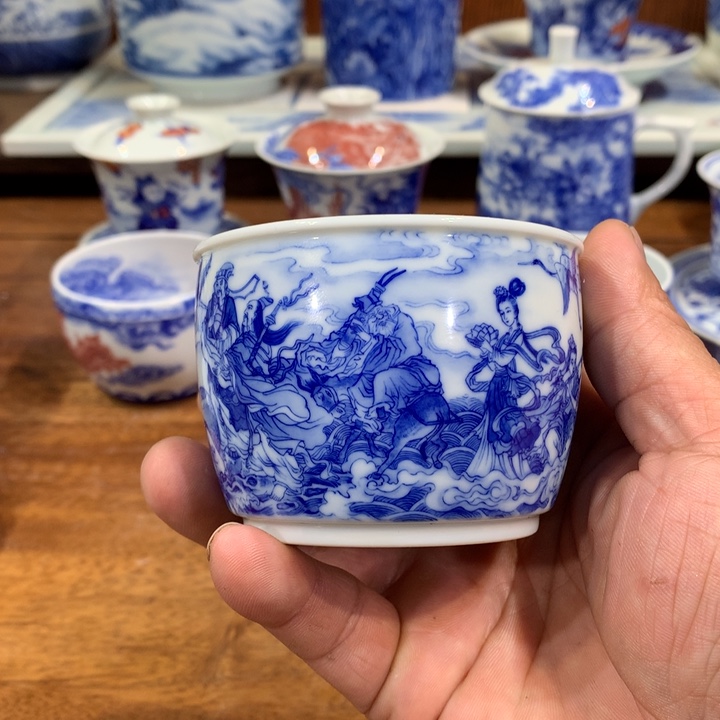 晓竹窑青花八仙过海