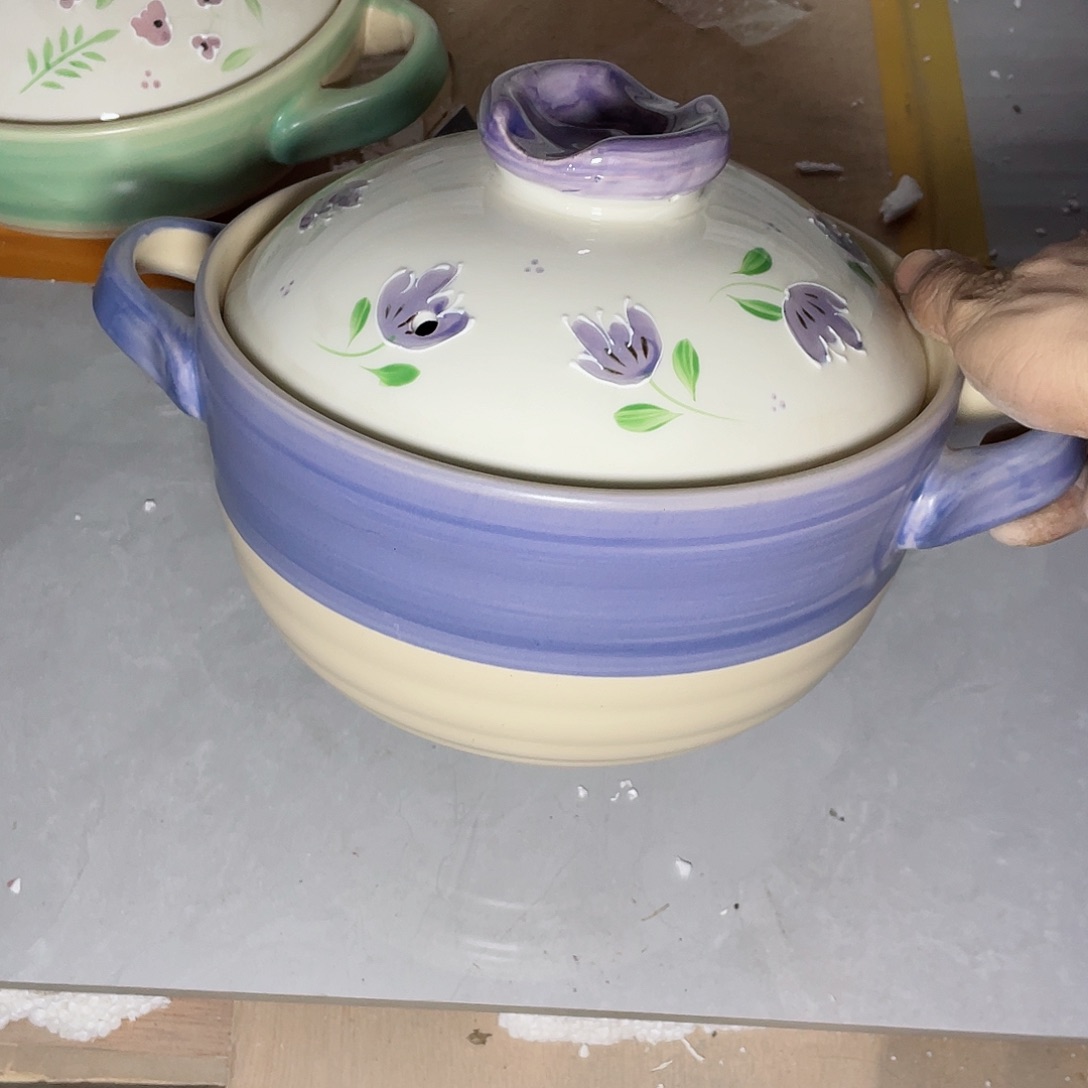 瓷片微瑕陶瓷餐具家用 4升