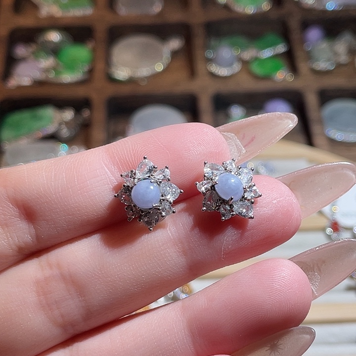 翡翠银S925镶嵌颈饰