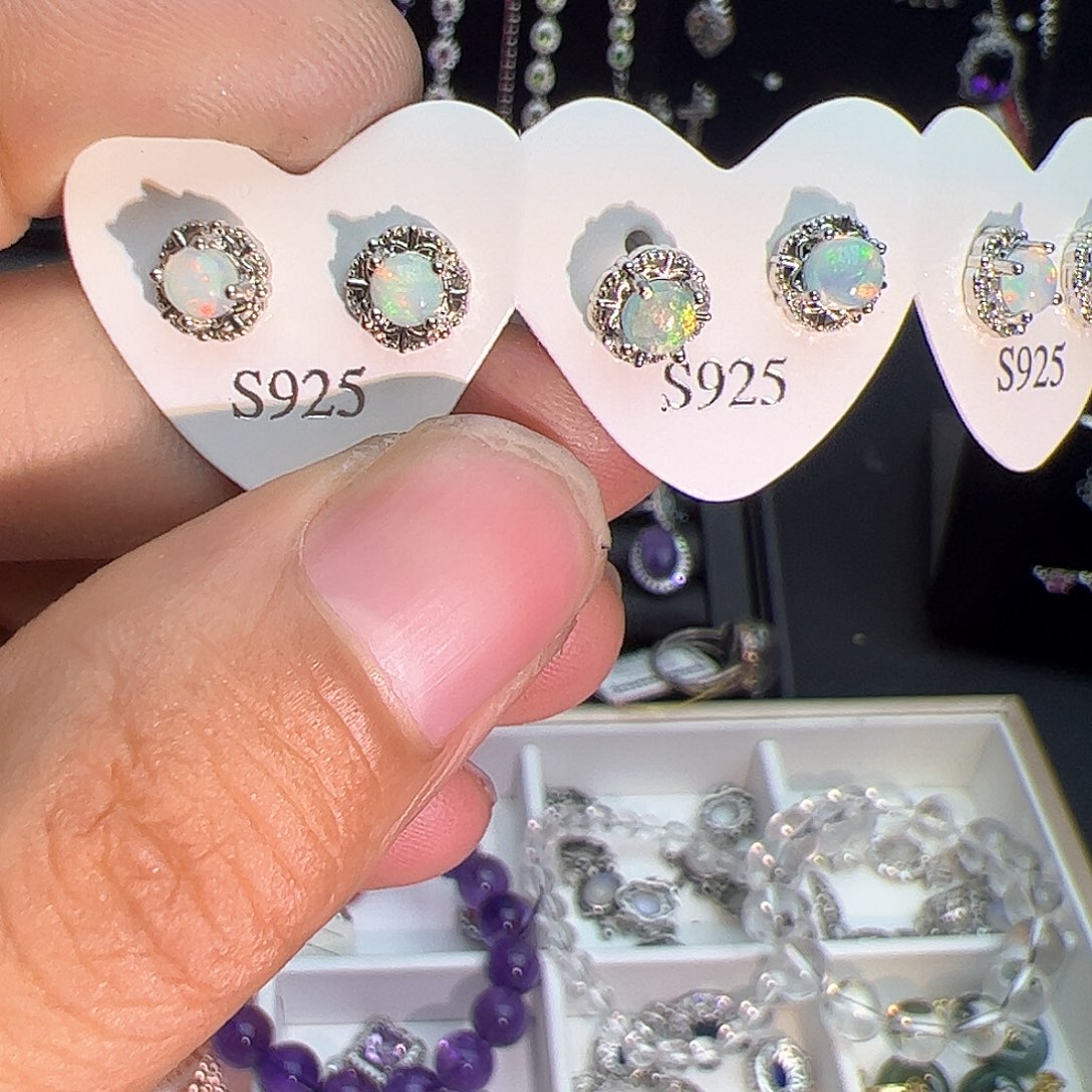 紫晶珠宝半成品银S925镶嵌