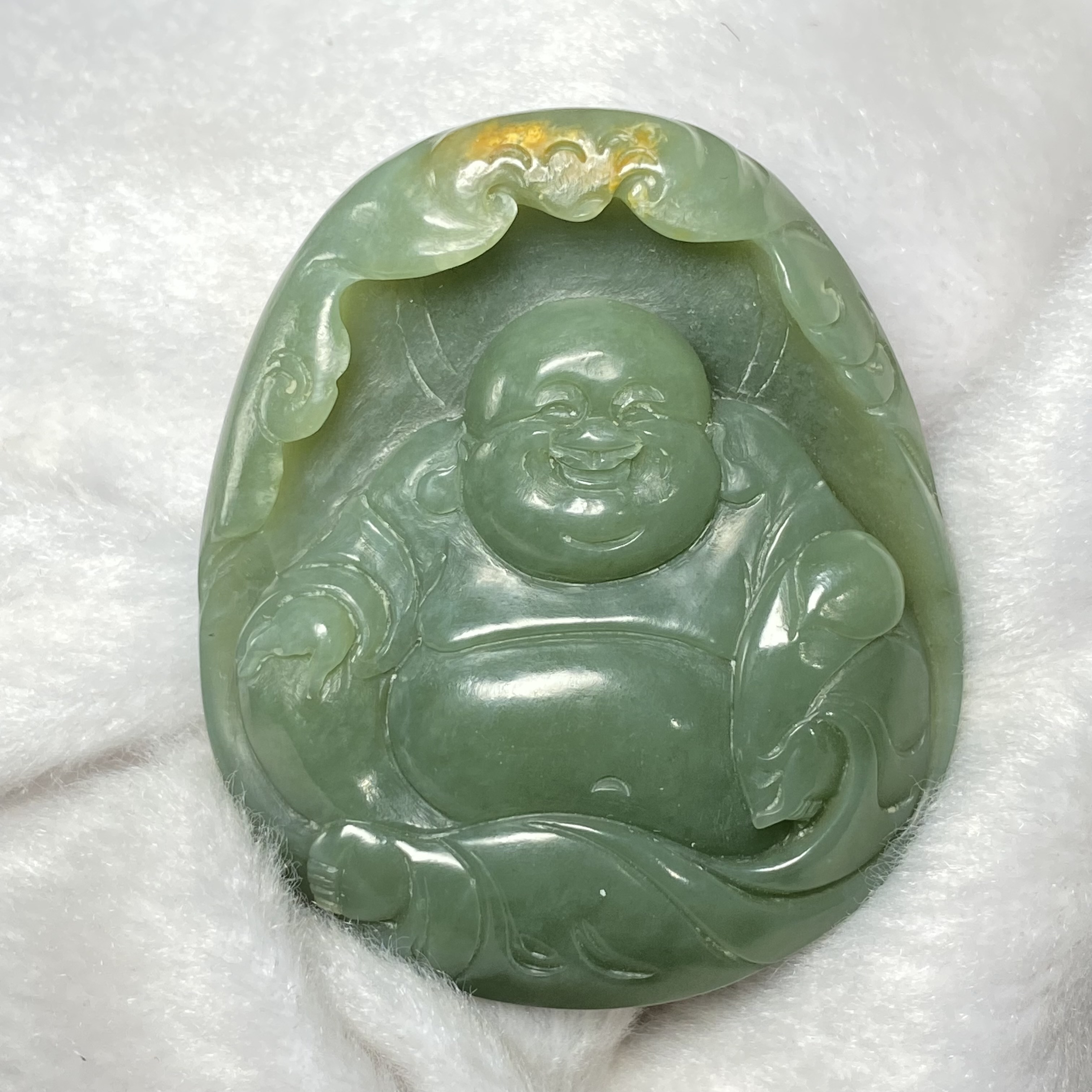 析木河磨玉大肚佛弥勒佛笑佛挂件吊坠