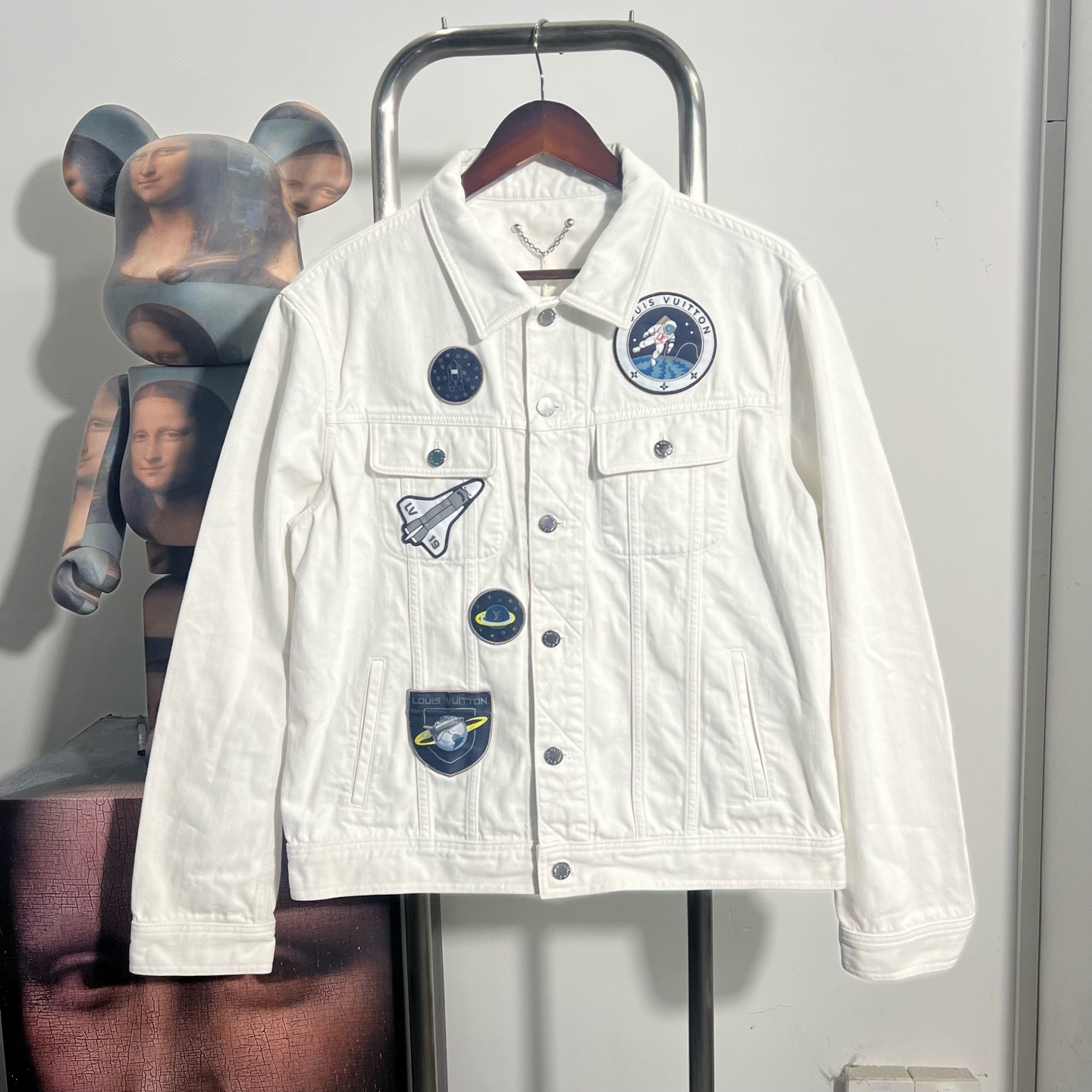 99新 LouisVuitton/路易威登 宇航徽章牛仔外套 x1610尺码54