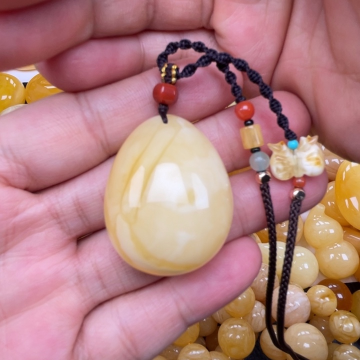 裸石蜜蜡未镶嵌蜜蜡吊坠