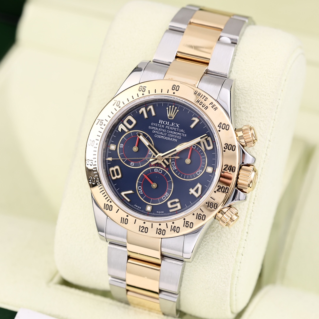 95新 Rolex/劳力士 116523 蓝盘 自动机械 18ct黄金 空白保卡