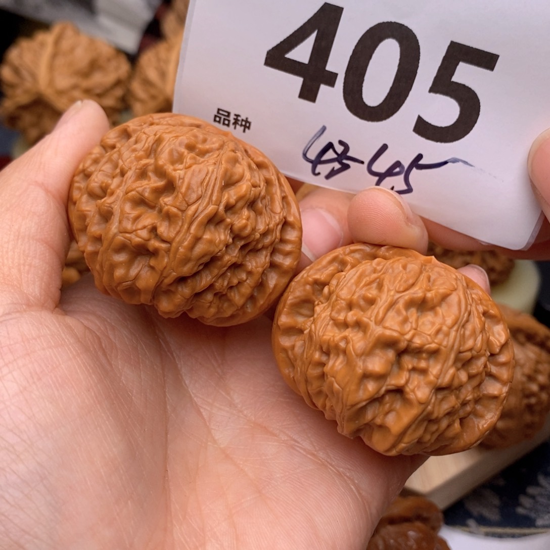 文玩核桃把件405号43白