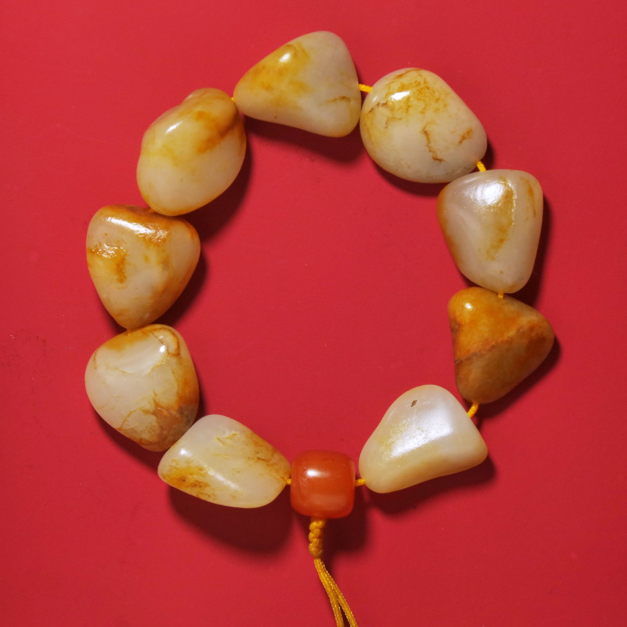 天然和田玉手串经典