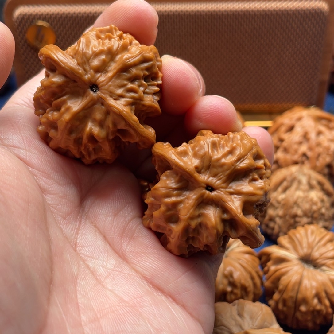 星***河文玩核桃吊坠野狼