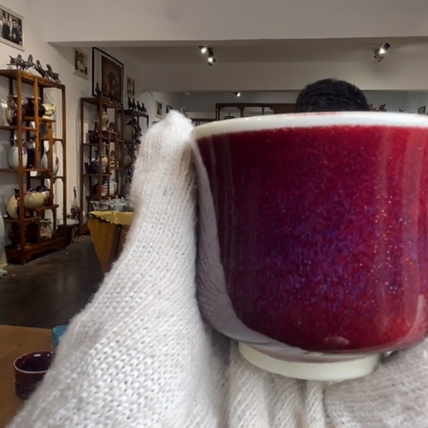 牛家钧窑牛自恒老师钧瓷杯