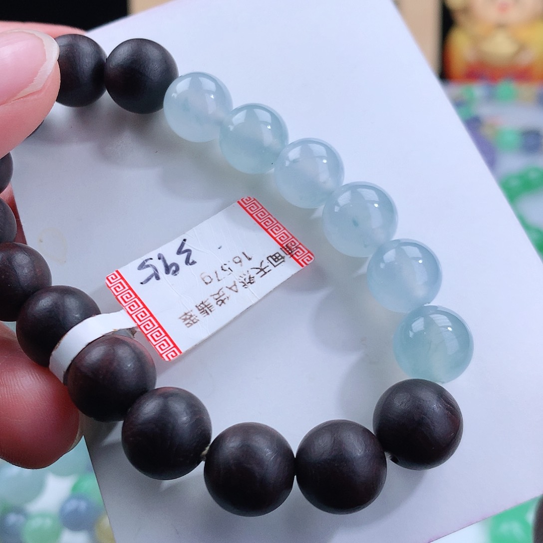 翡翠手链未镶嵌卡10mm