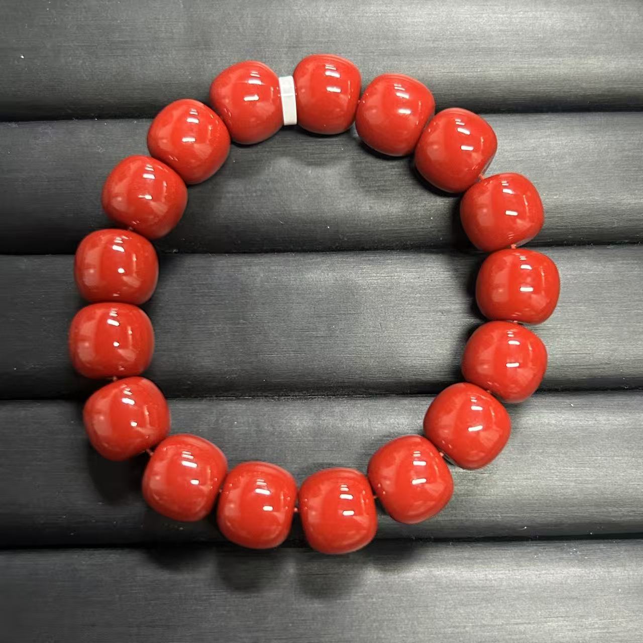 手链 红色老型珠手串饰品