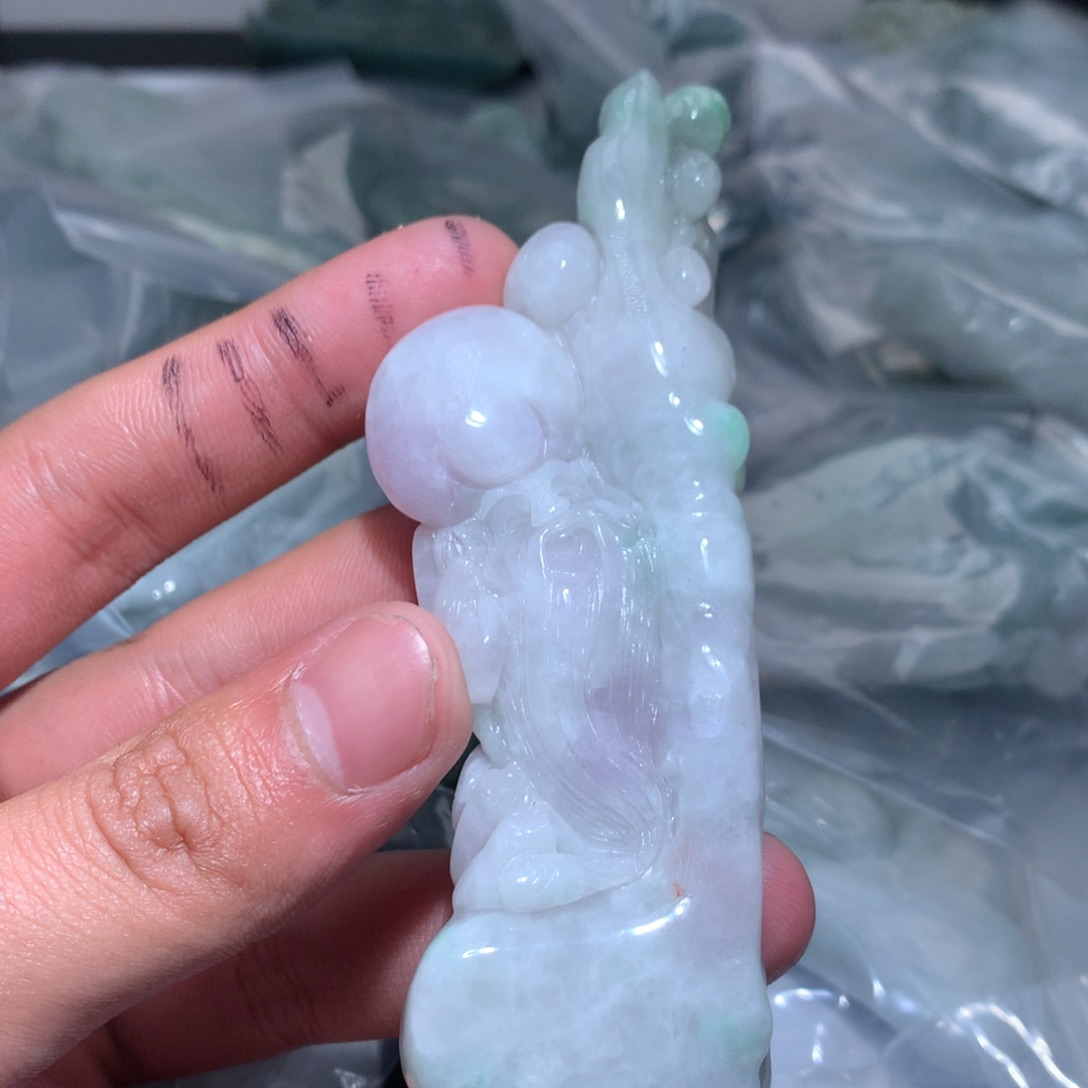 翡翠未镶嵌颈饰保真天然a货翡翠