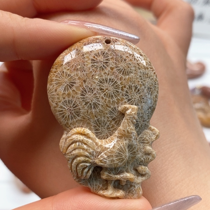 硅化玉吊坠(不含链)未镶嵌