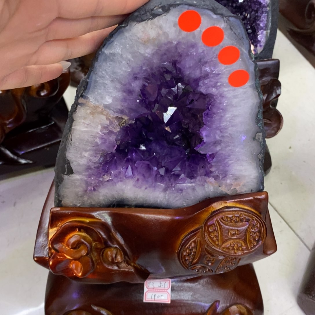 水晶摆件听未镶嵌