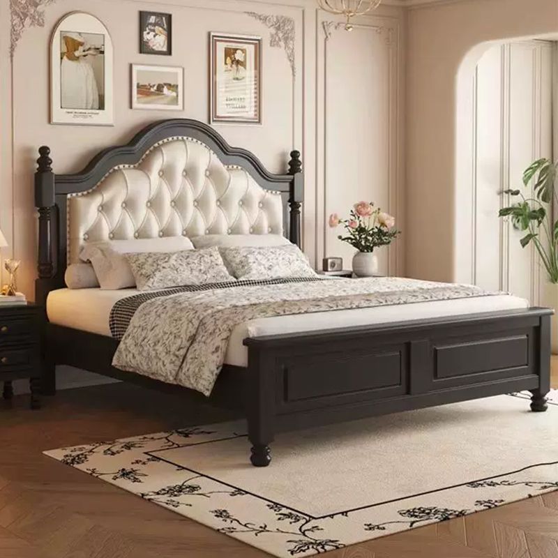 法式复古风实木床主卧室经典软包双人床轻奢家用储物大床