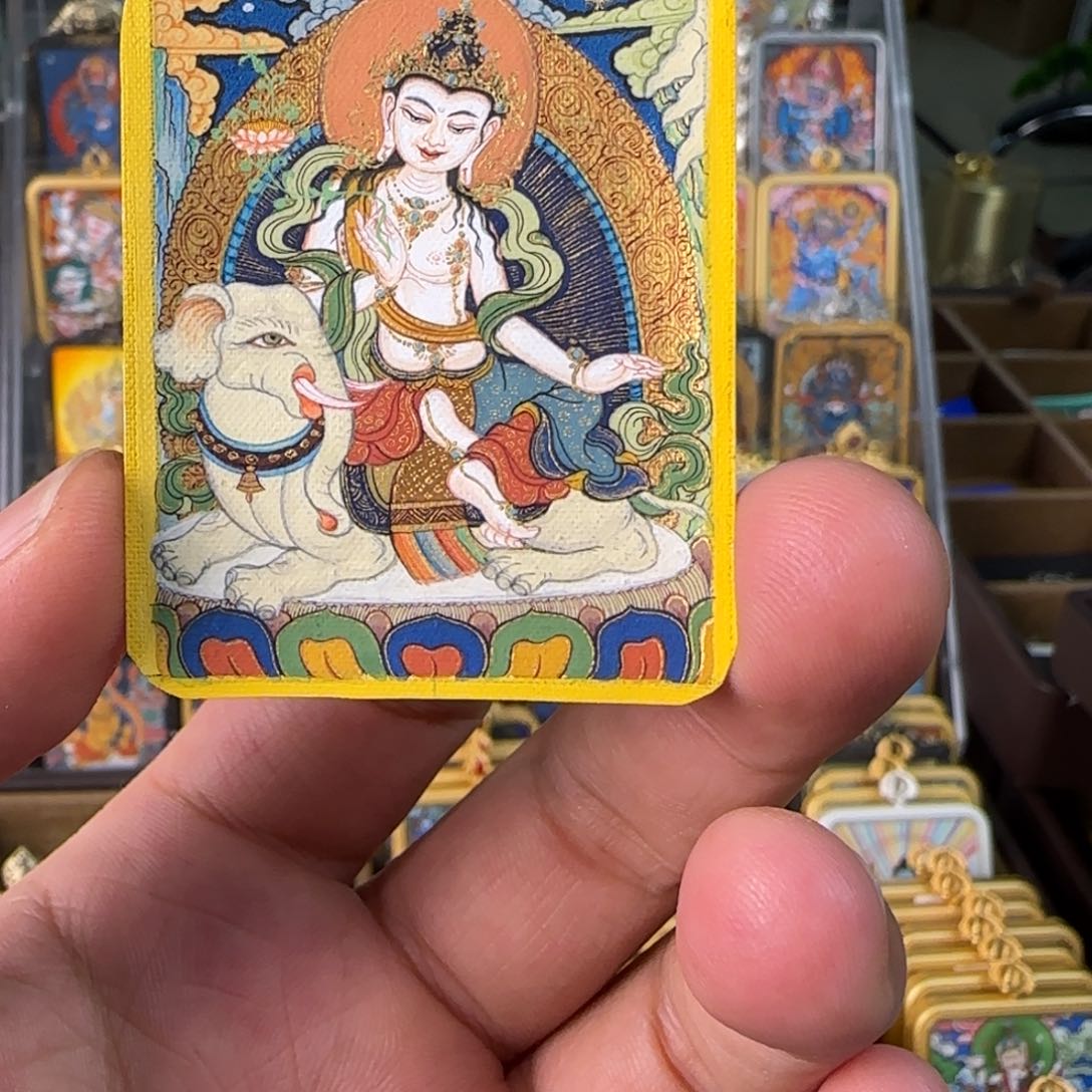 吊坠宣****涵菩贤唐卡艺术