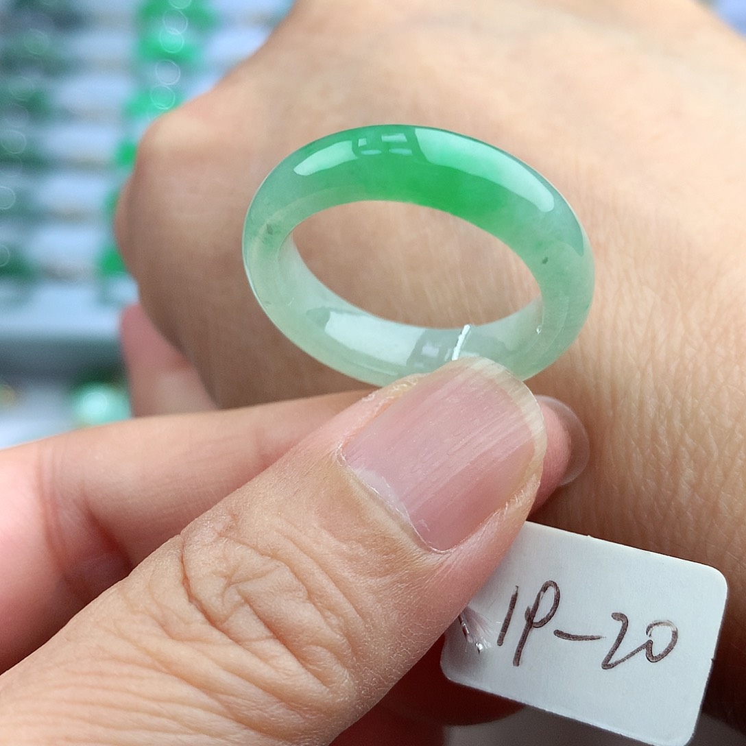 未镶嵌戒指翡翠19-20号