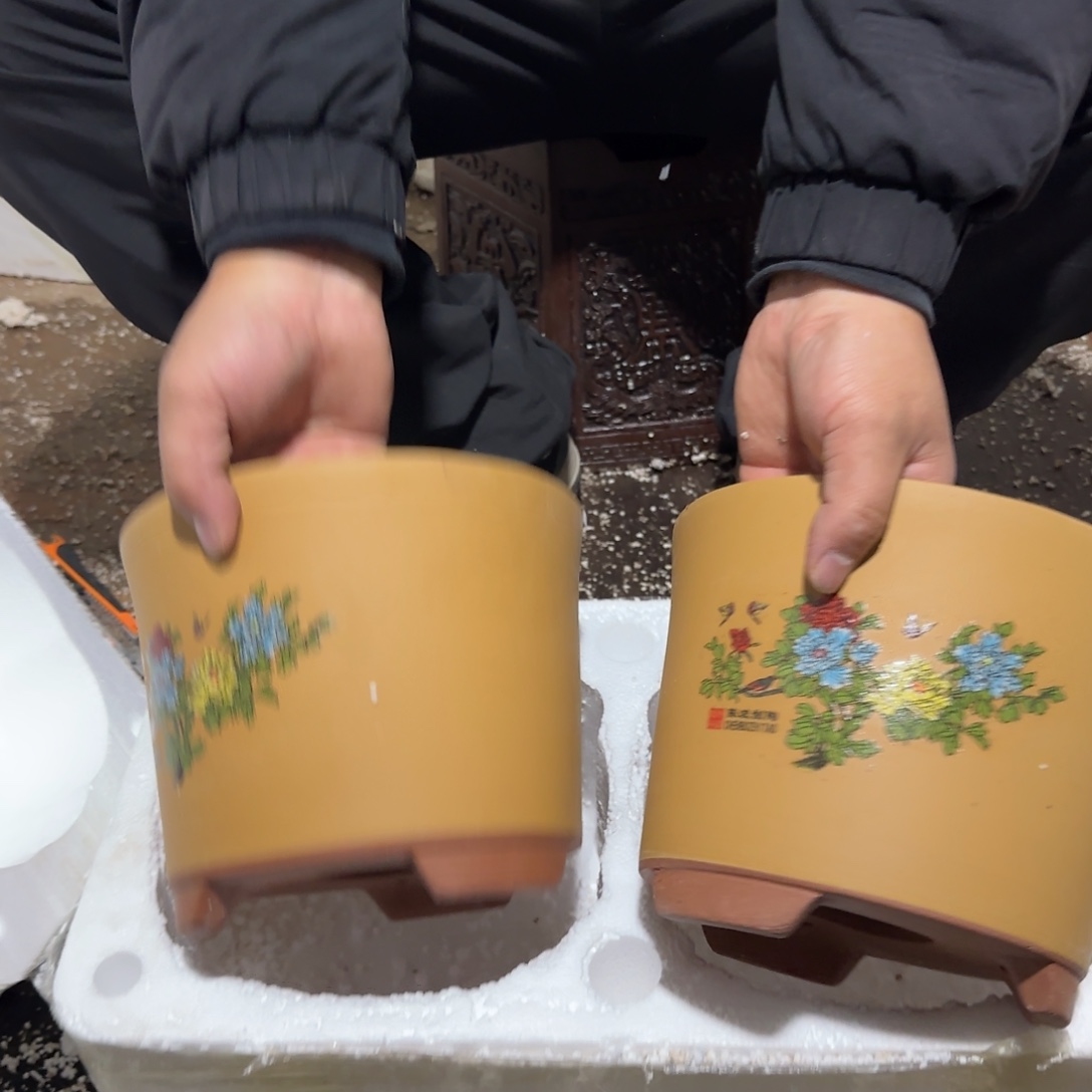 紫砂花盆口径17.13口径