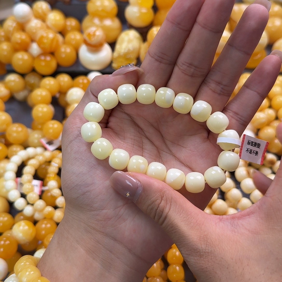 蜜蜡未镶嵌珠宝奇石同料12mm